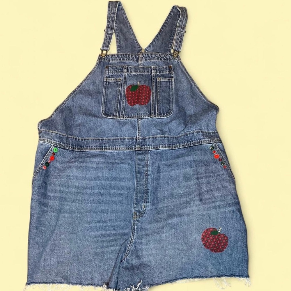 Handmade Apple Denim Overalls